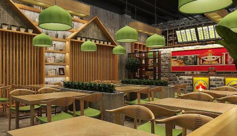 鼓楼如何设计中式快餐店打造中式风味